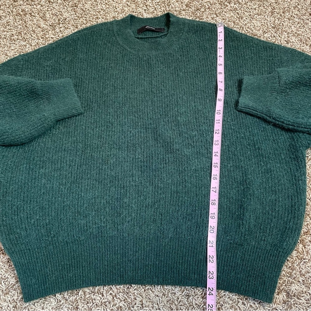 Vero Moda Dark Green Sweater O Neck Blouse Fits Large Alpaca Wool Blend Pullover - Picture 7 of 13